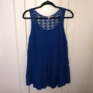 🦋 3/$20 Royal Blue American Eagle Floral Sundress